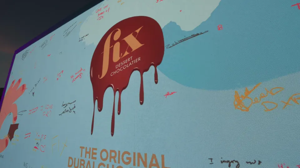 Visitors’ handwriting on the actual FIX wall