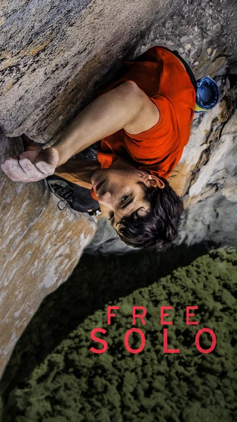 Free Solo supplied film artwork
